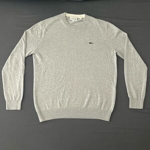 Lacoste Men's Light Gray Crewneck Sweater
